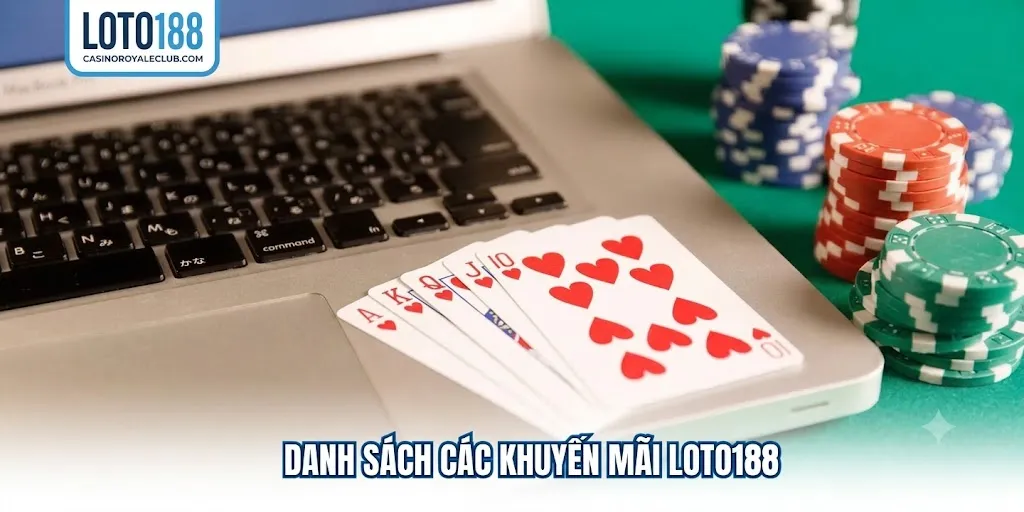 Danh sách ưu đãi Loto188
